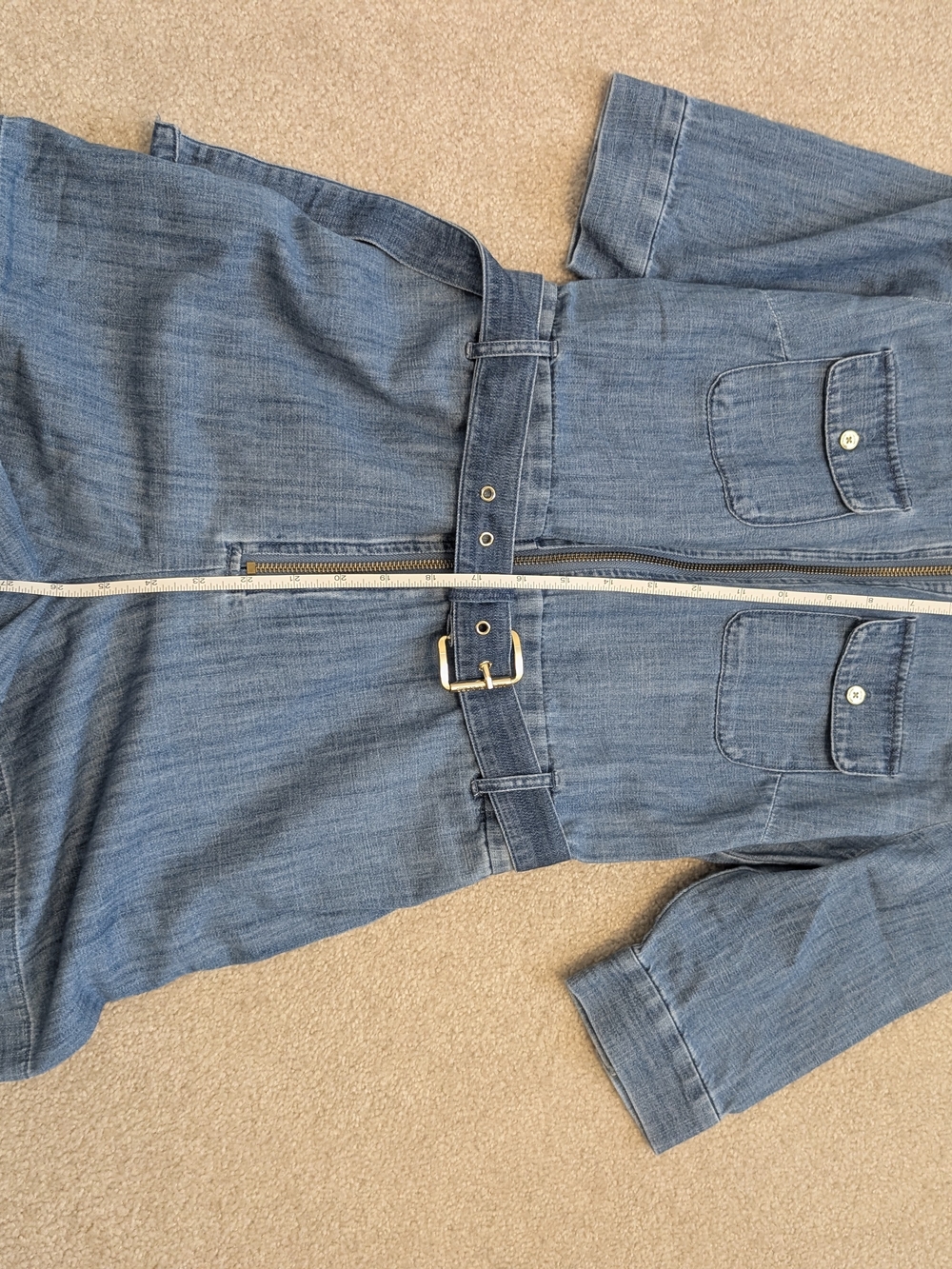 Michael Kors Denim Blue Women’s Casual Short Romper - Picture 3 of 4
